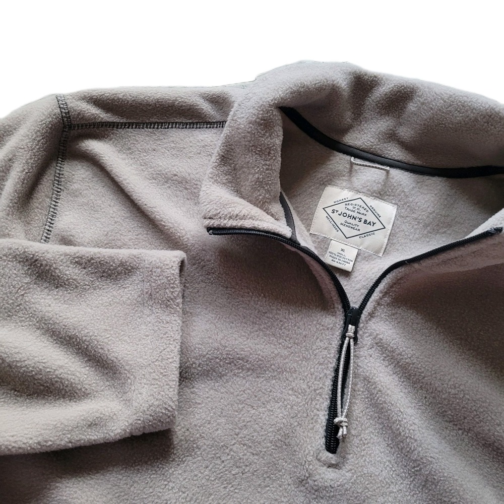 St. John's Bay XL‎ Men's Quarter-Zip Fleece Pullover Normcore Gorpcore Soft